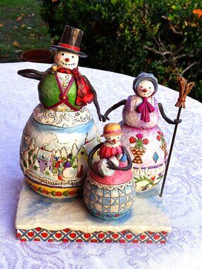 Jim Shore, Warm Hearts on Frosty Days, Snowman Family Figurine (4005442)